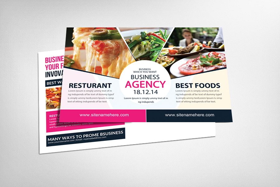 Food & Pizza Restaurant Postcard example image 1
