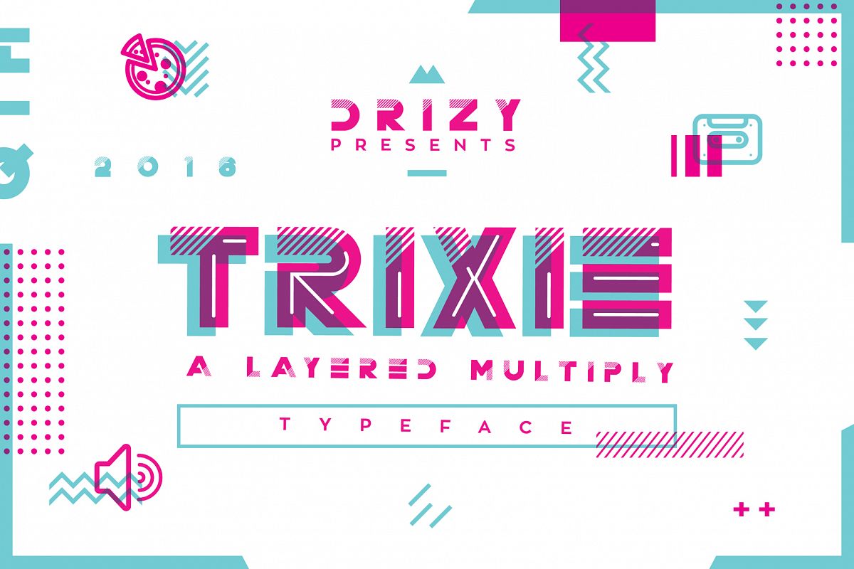 Trixie Layered Multiply Typeface example image 1