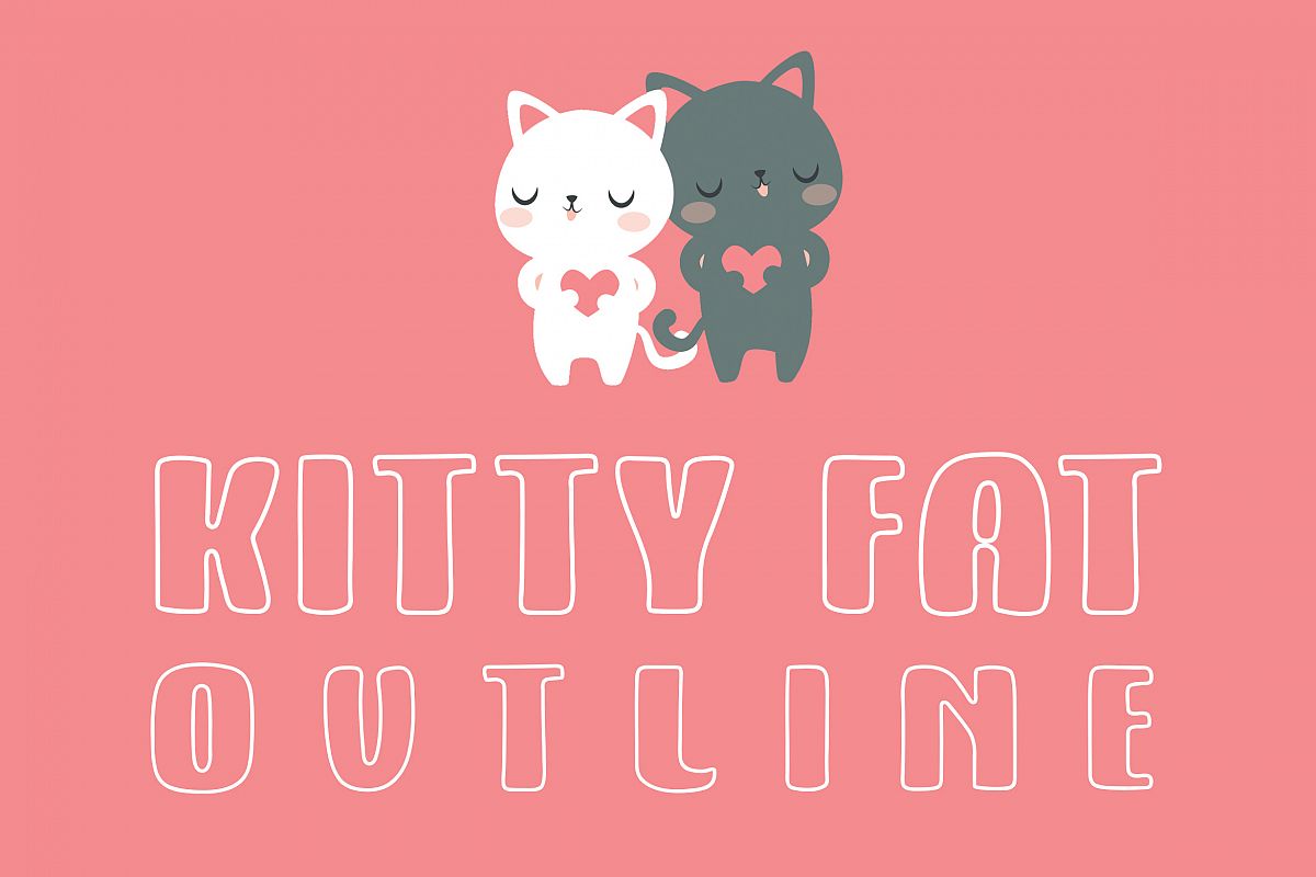 Kitty Fat - Outline example image 1