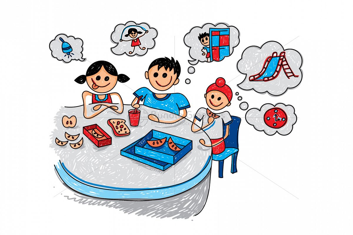 Kids Recess Period Graphical Illustration example image 1
