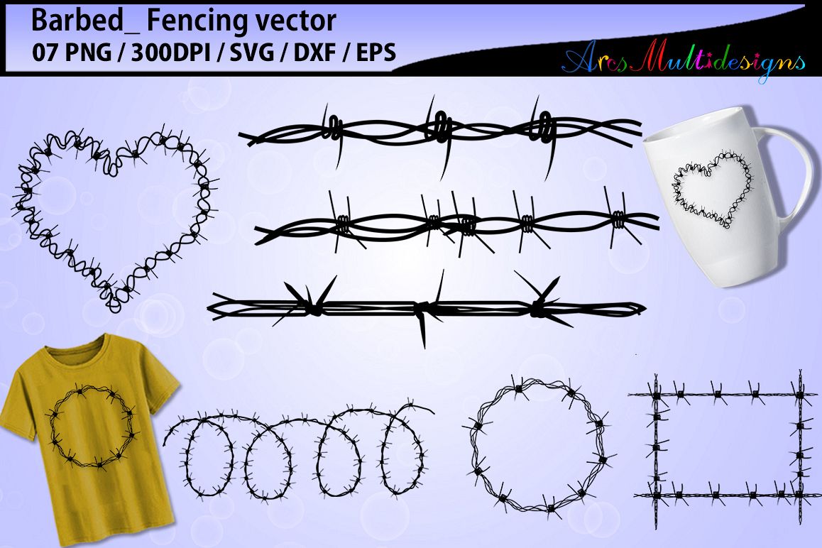 Download Barbed wire silhouette svg / barbed wire pack vector ...