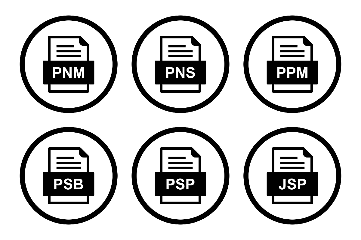 Set Of File Formats Icons example image 1