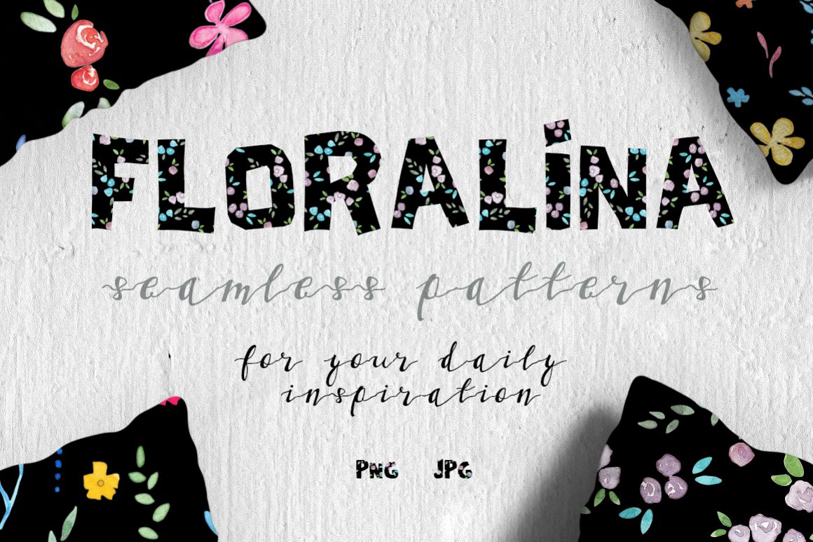 Floralina-10 Floral Vintage Patterns example image 1