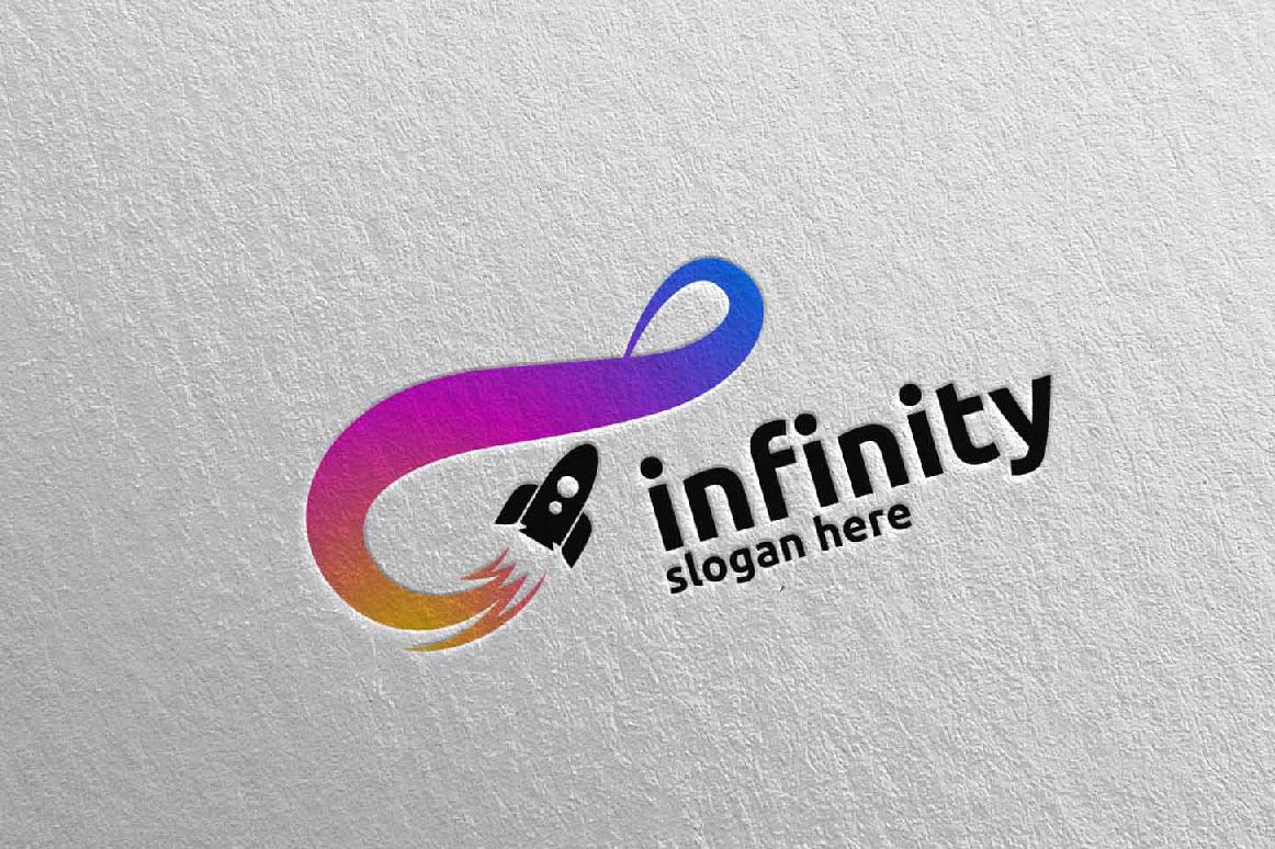 Infinity Rocket logo Design 42 example image 1