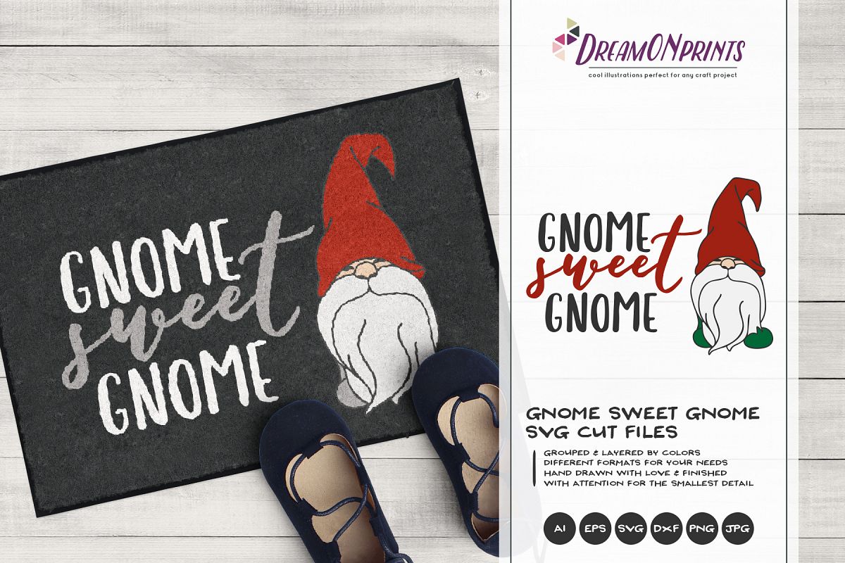 Free Free 211 Gnome Sweet Gnome Svg SVG PNG EPS DXF File