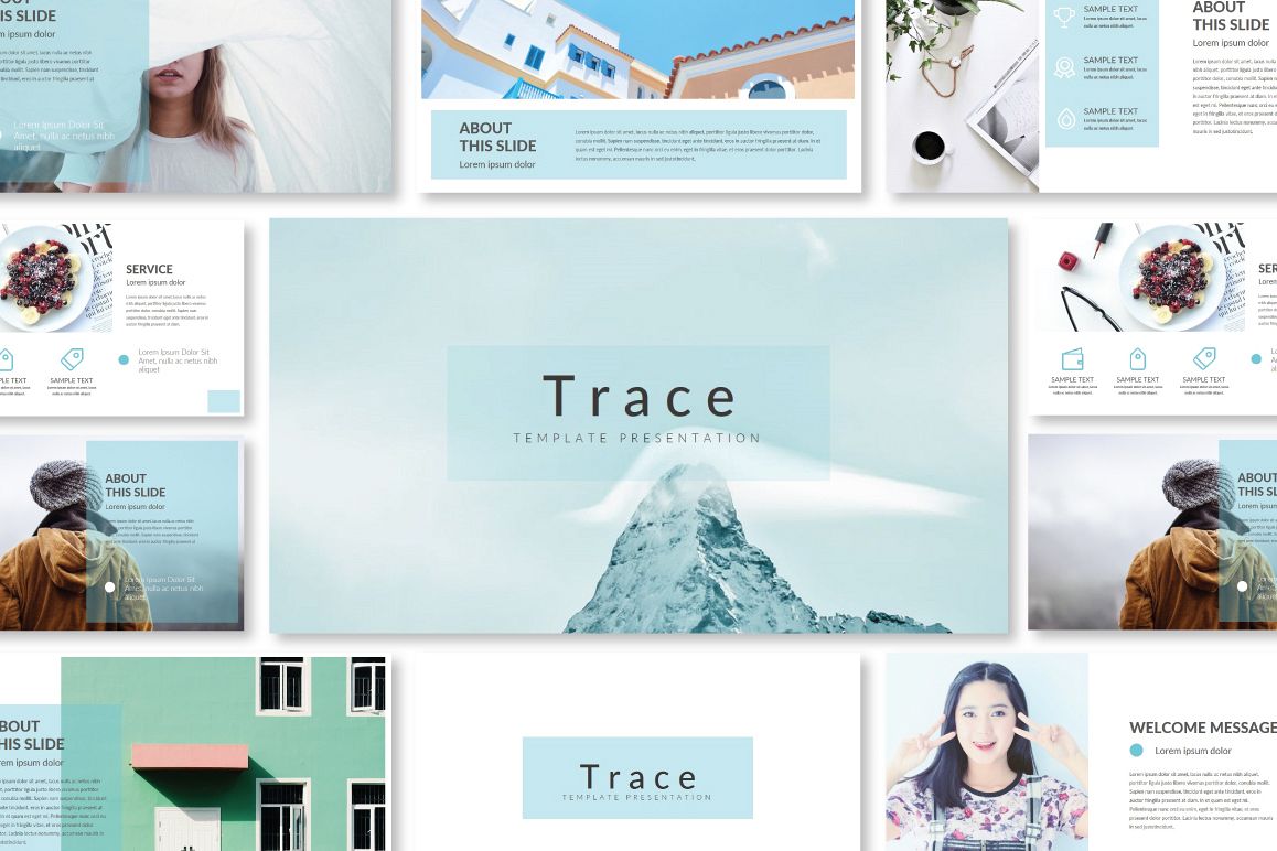 Trace Powerpoint Template example image 1