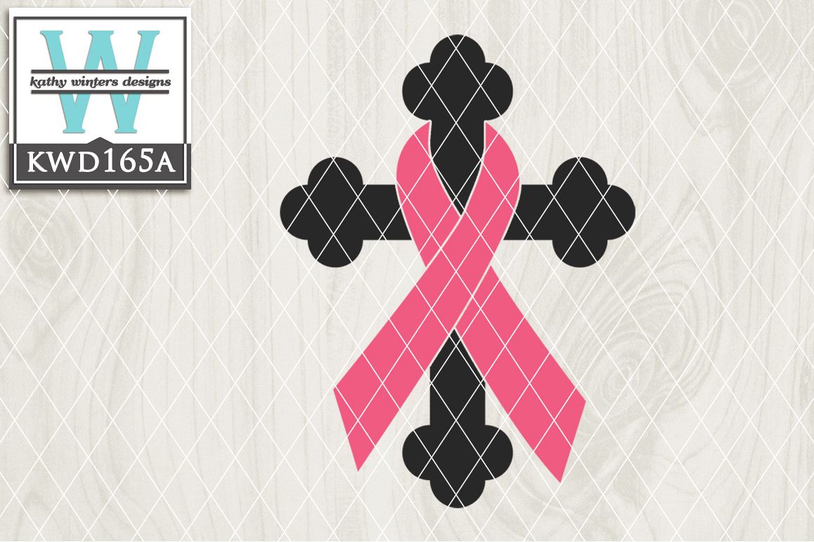 Breast Cancer Awareness Cutting File KWD165A example image 1