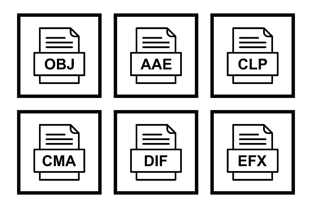 Set Of File Formats Icons example image 1