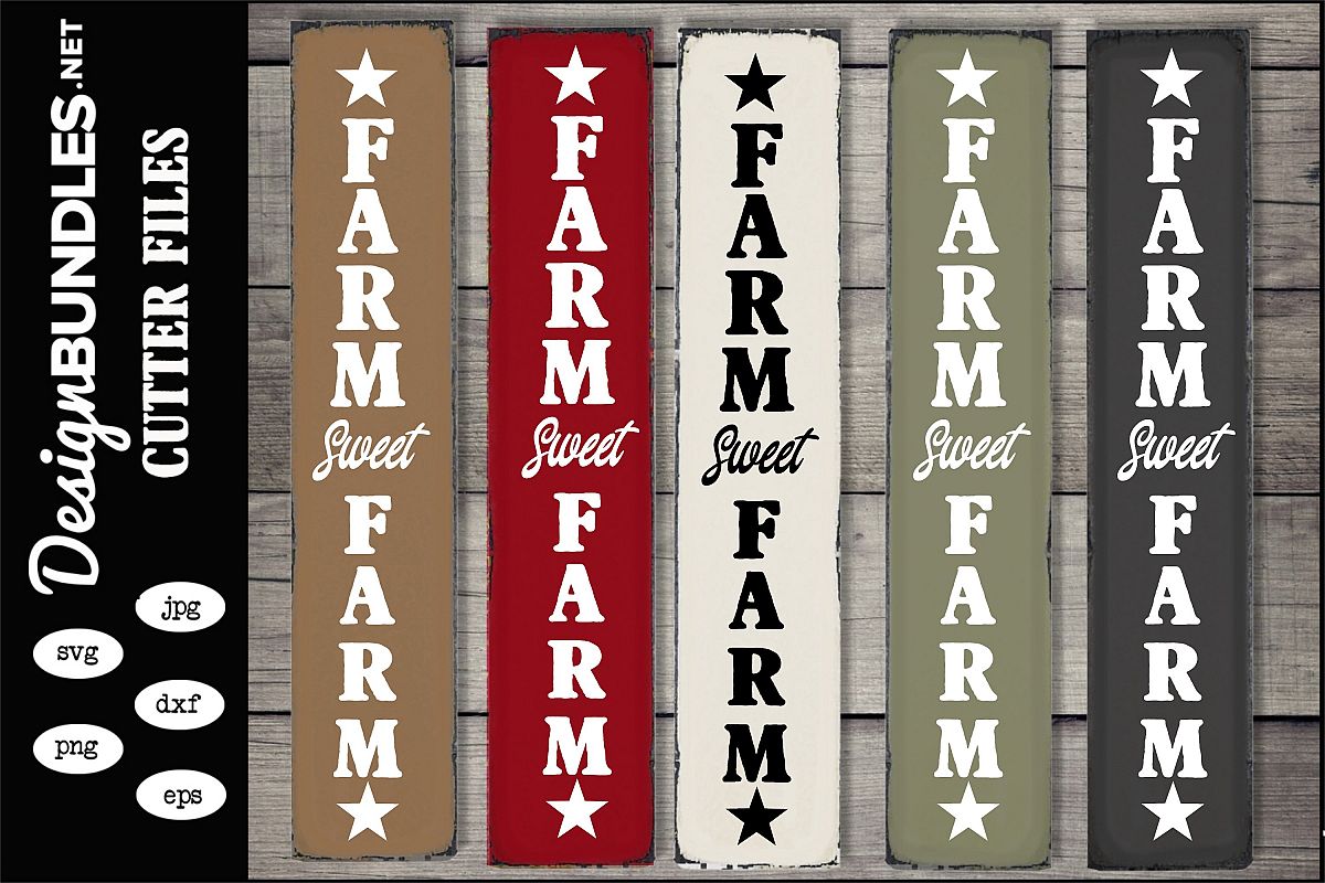 Farm Sweet Farm Vertical SVG example image 1