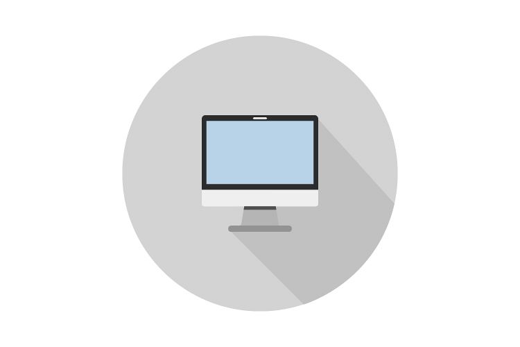 Computer monitor icon example image 1