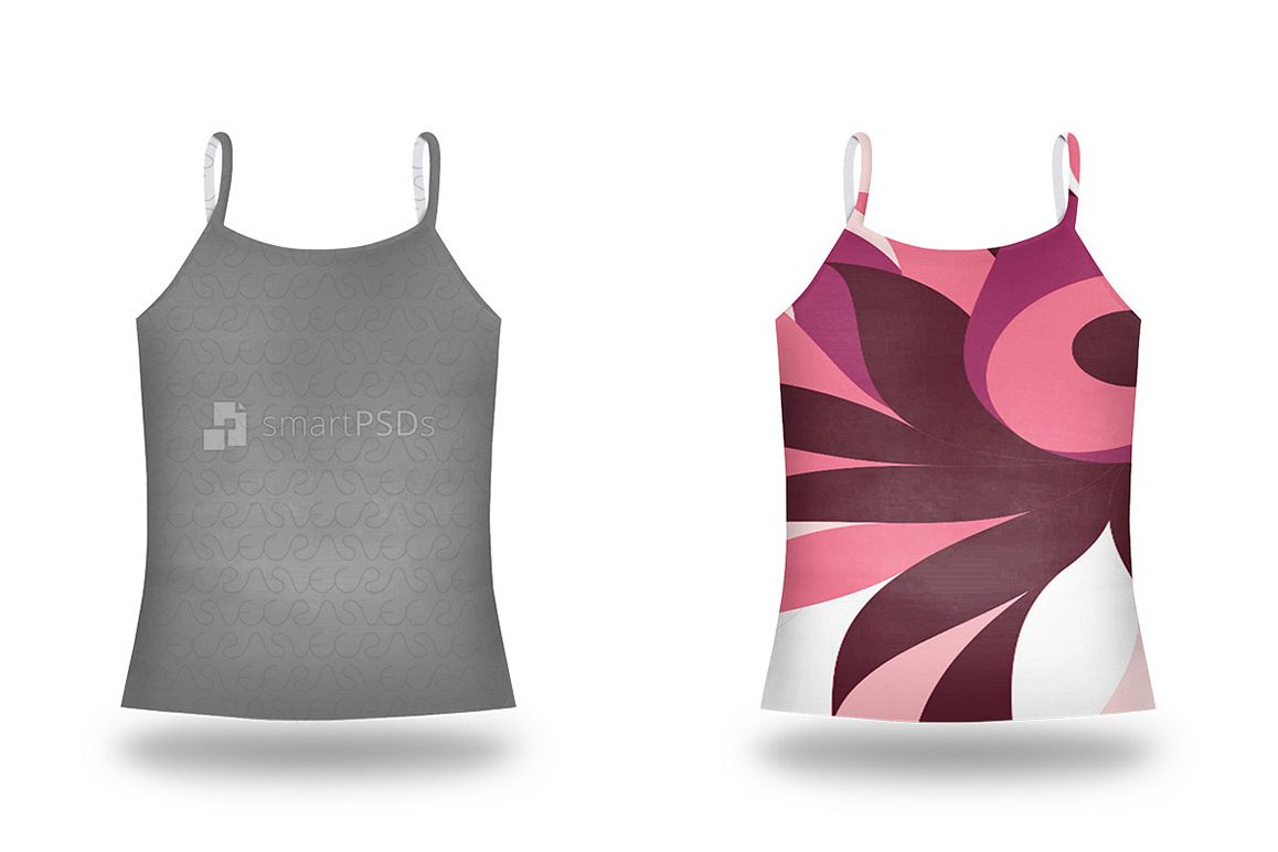 Spaghatti Strap Top Mockup for Sublimation Preview Design example image 1