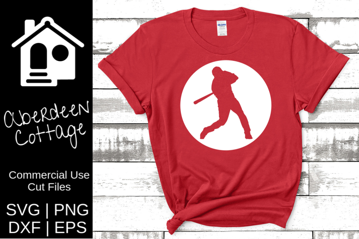 Baseball Player Cut Out Design example image 1
