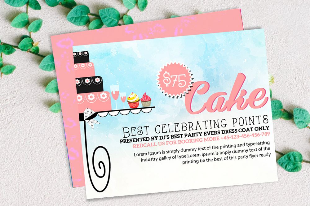 Birthday Invitation Card Template example image 1