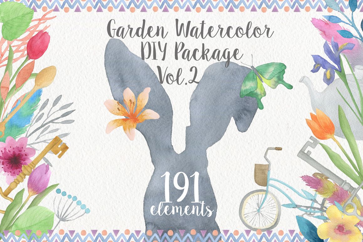 Garden Watercolor DIY example image 1