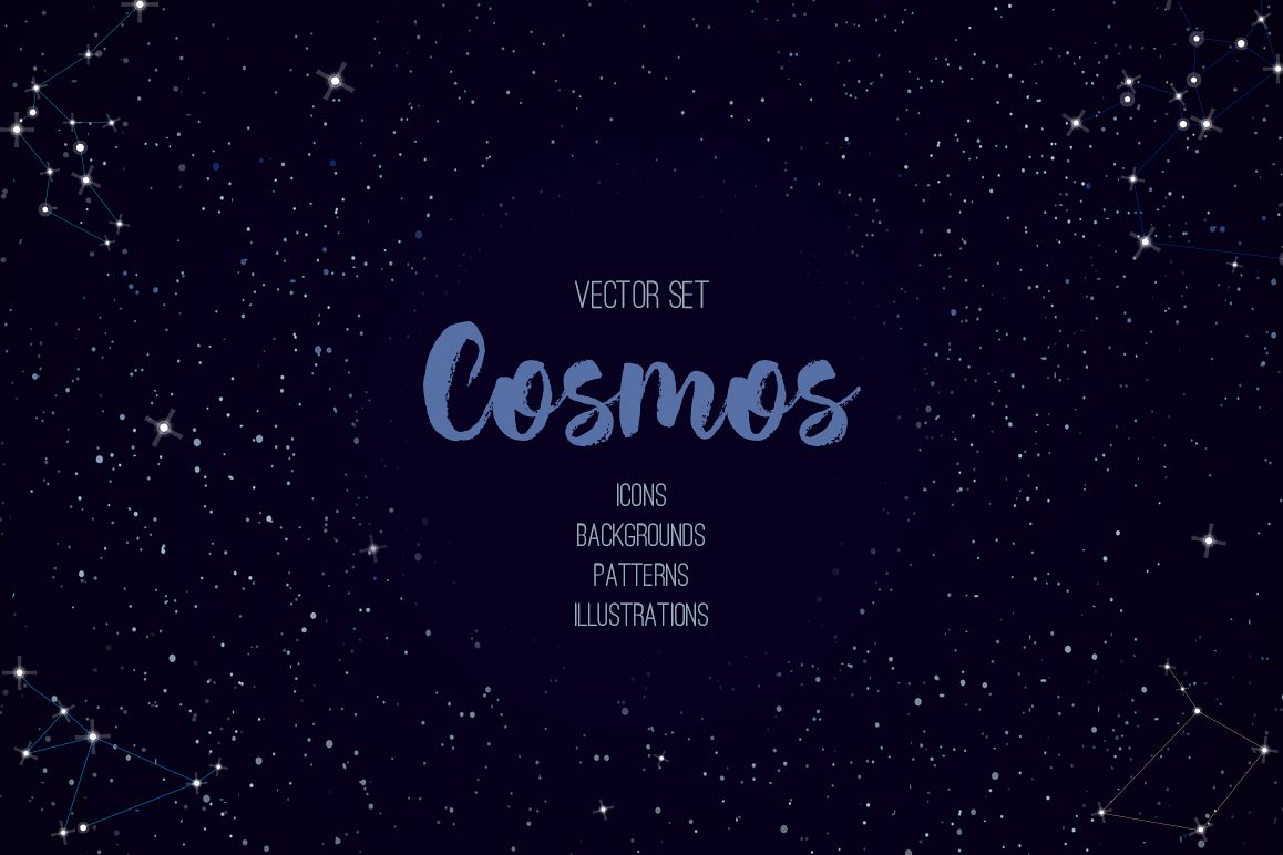 Cosmos vector set example image 1
