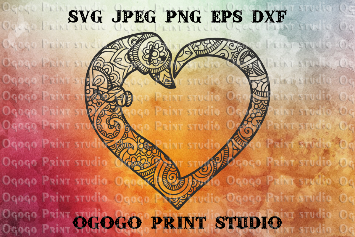 Download Mandala svg, Dachshund svg, Zentangle SVG, Dog SVG, Heart