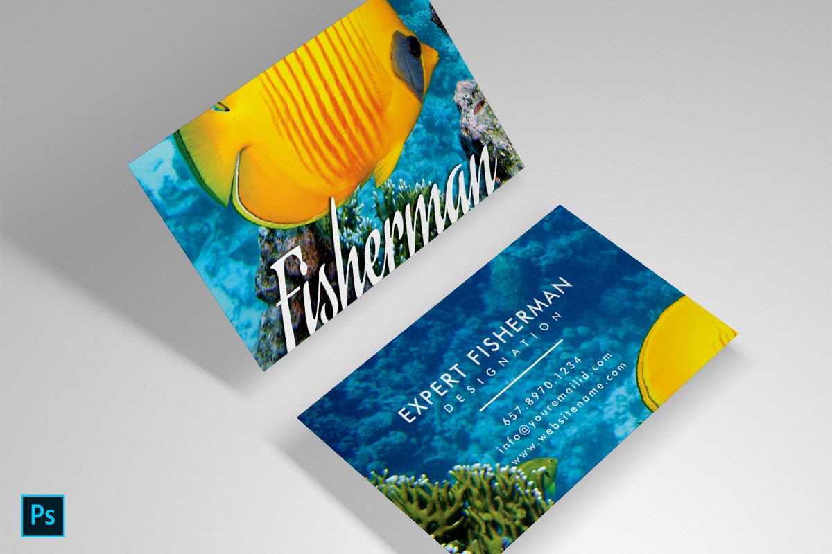 Fishing Marine Aquarium beautiful unique card example image 1