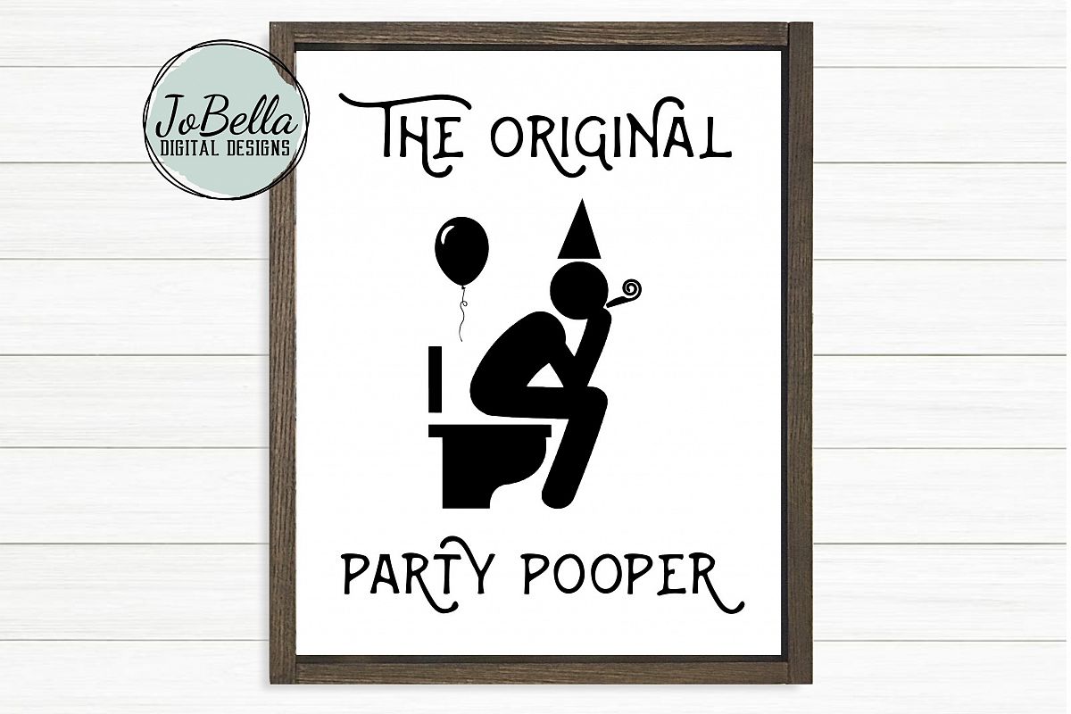 Funny Bathroom SVG, Sublimation PNG and Printable example image 1