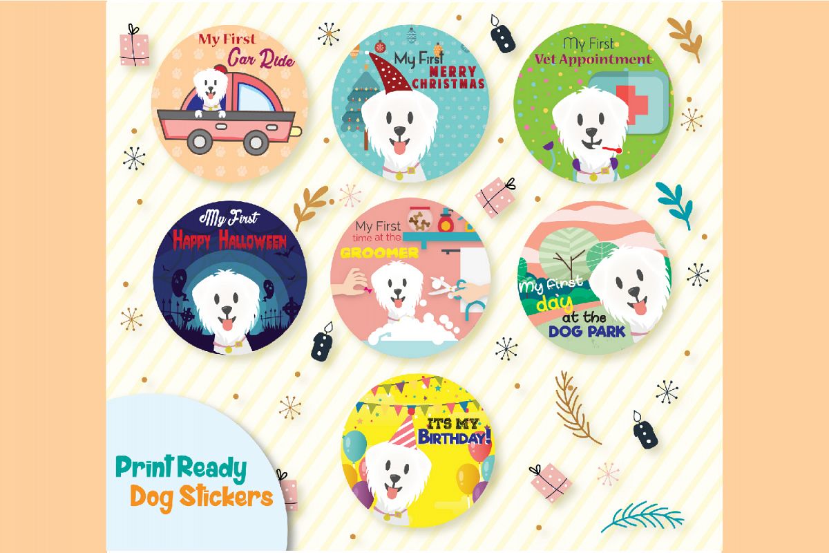 Dog stickers example image 1