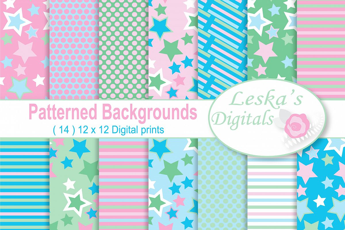 Pink and Blue Backgrounds example image 1