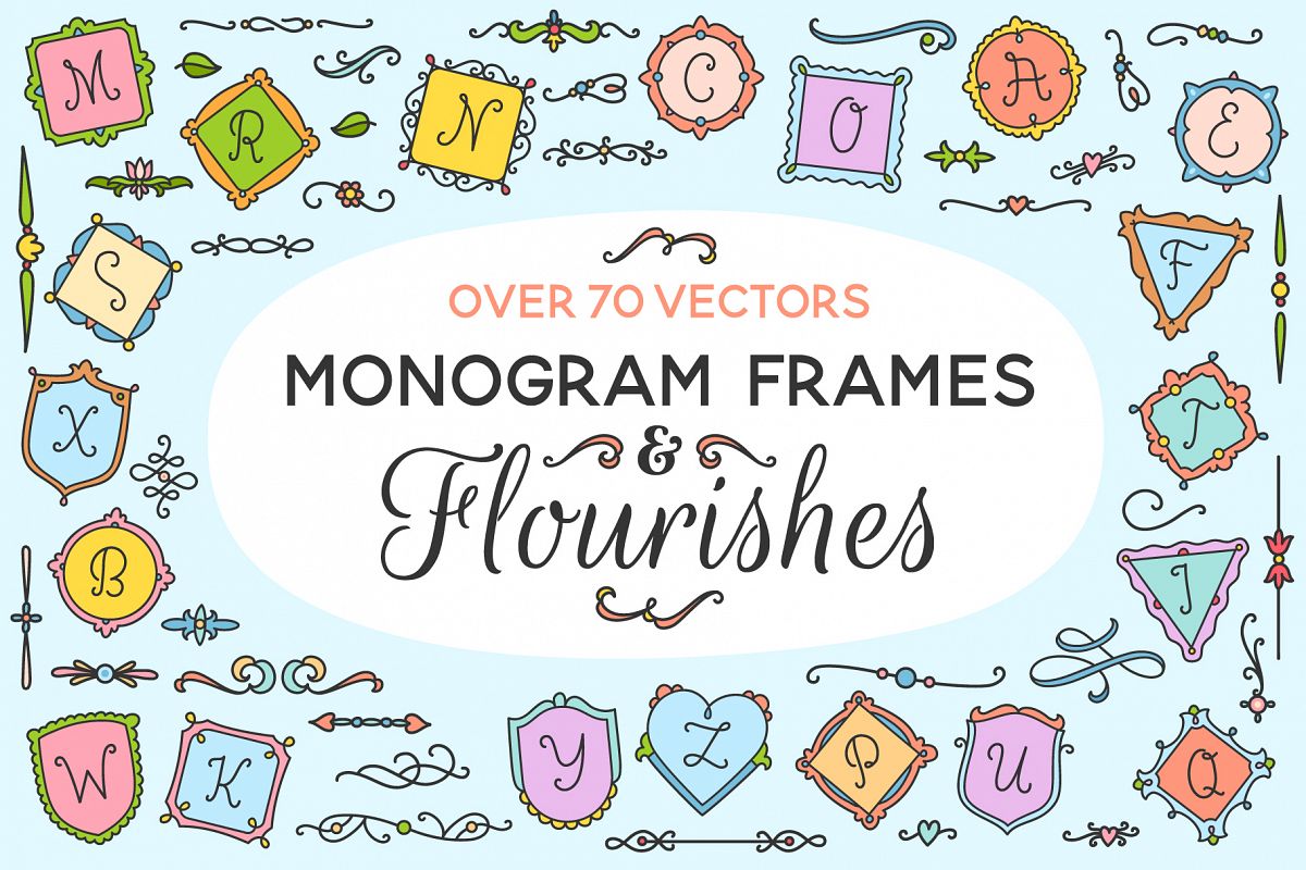 Monogram Frames & Flourishes example image 1