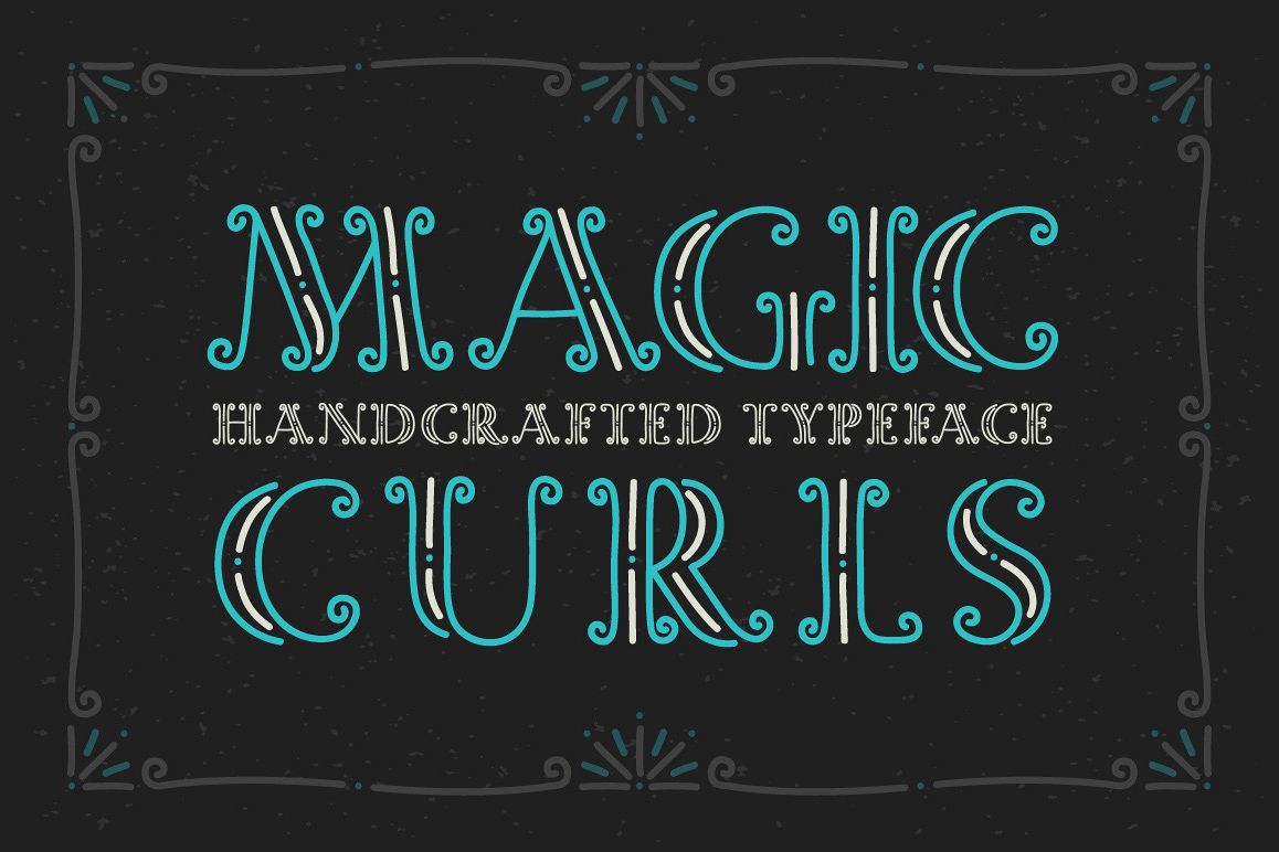 Magic Curls font example image 1