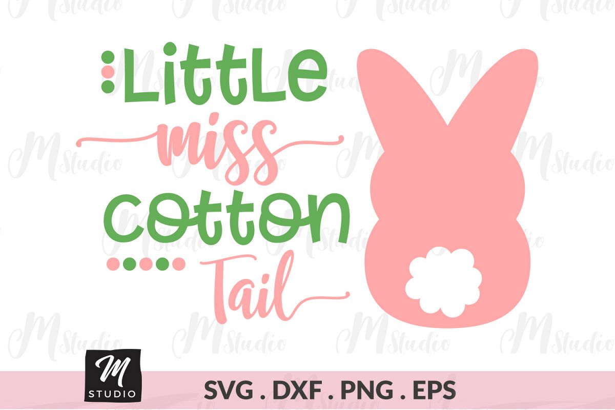 Little Miss Cotton Tail svg. example image 1