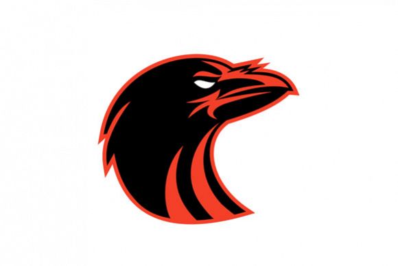 Angry Raven Head Icon example image 1