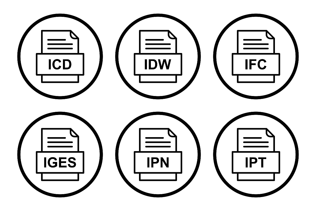 Set Of File Formats Icons example image 1