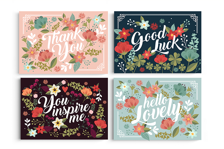 Floral Greeting Cards example image 1