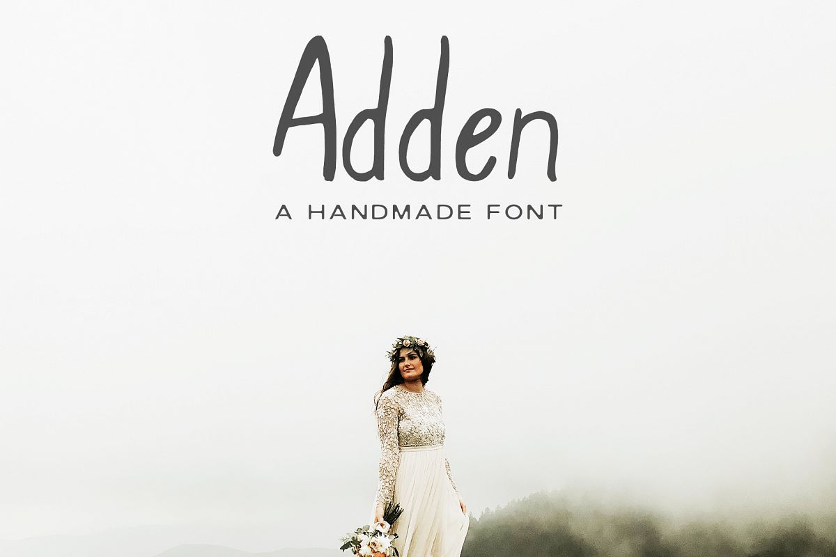 Adden Handmade Sans Serif Font example image 1