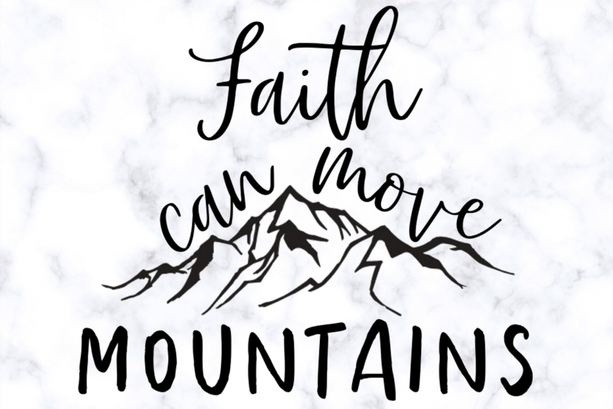 Faith Can Move Mountains |Christian SVG example image 1