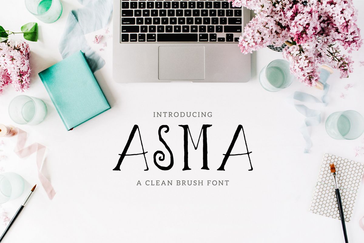 Asma Brush Font example image 1
