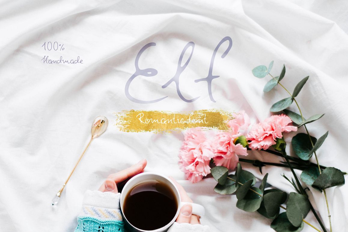 Elf—handwritten font example image 1