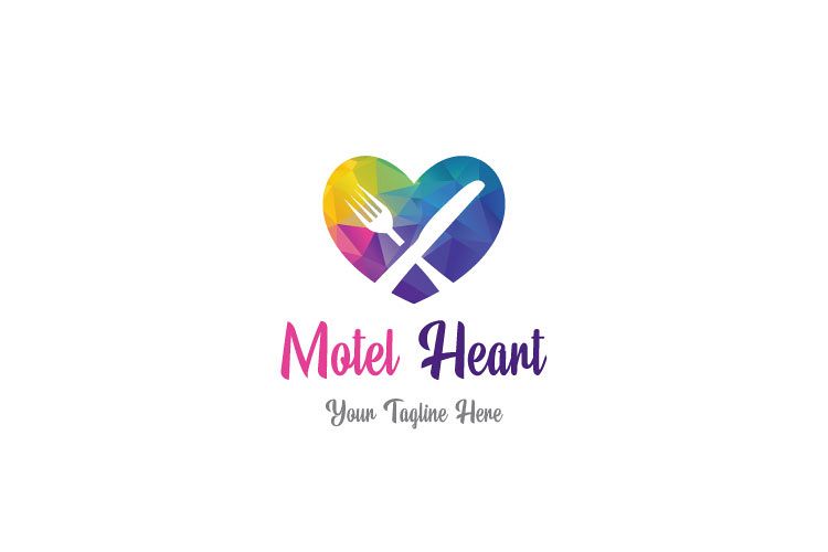 Heart Shape, Restaurant Logo example image 1