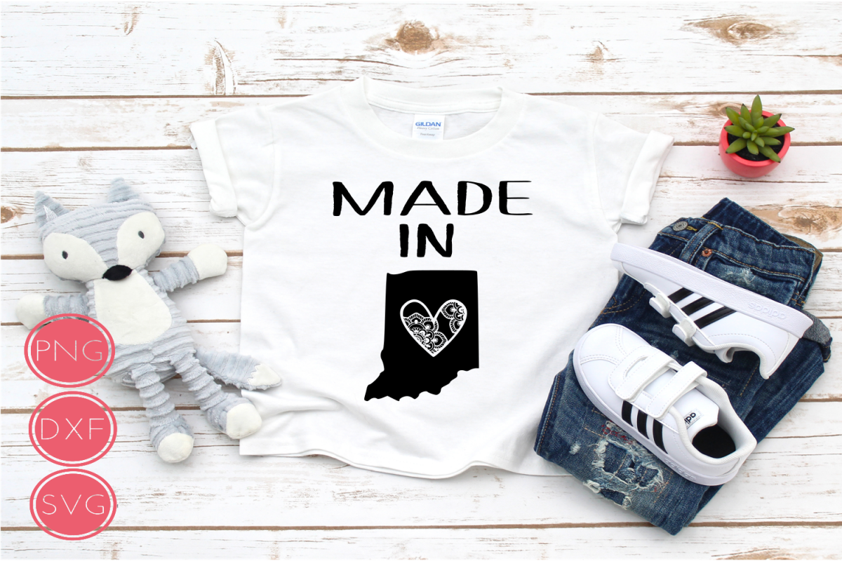 Made in Indiana SVG example image 1