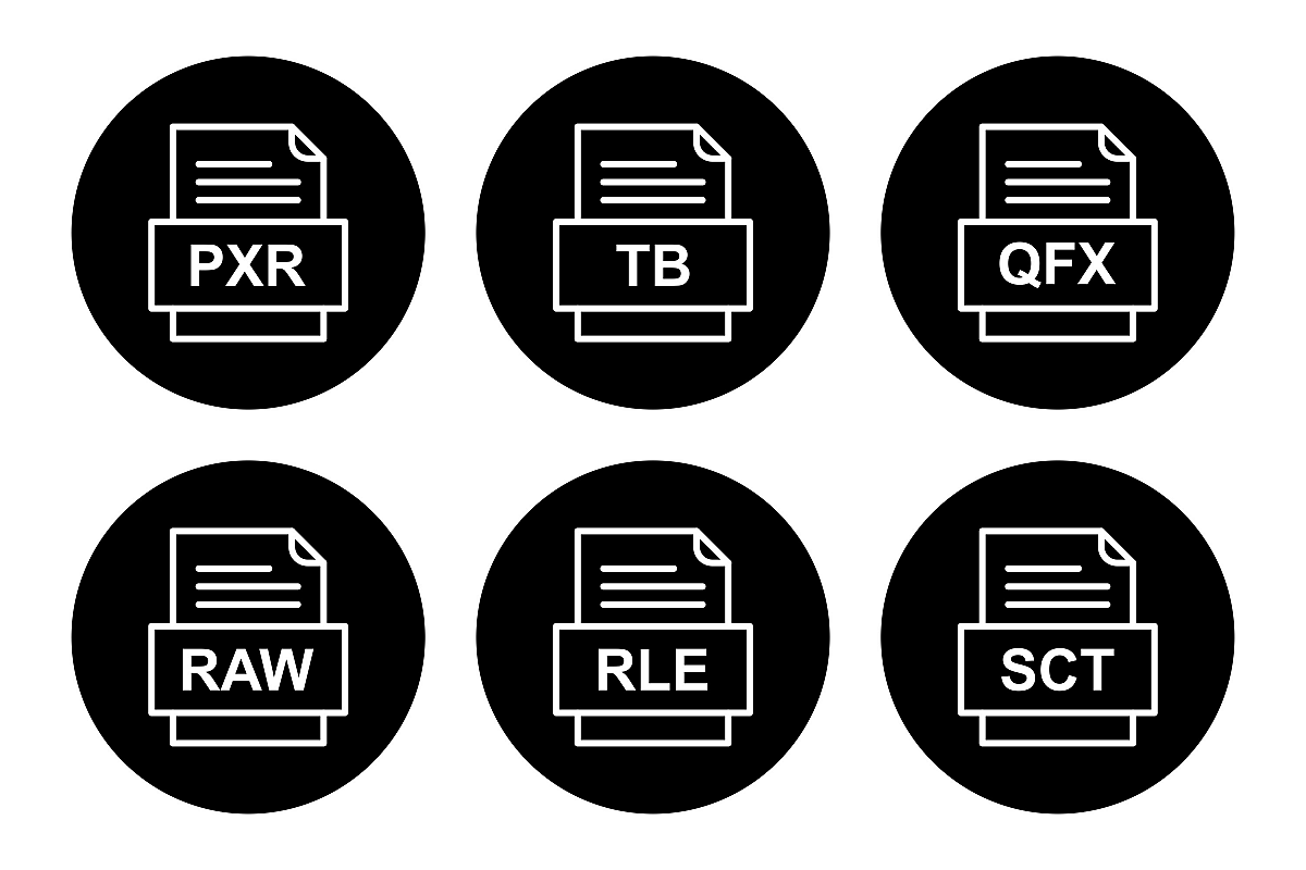 Set Of File Formats Icons example image 1