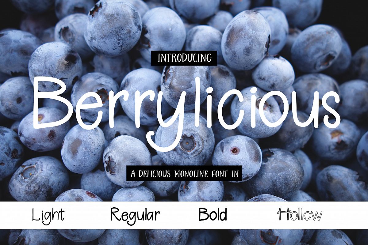 Berrylicious Font example image 1