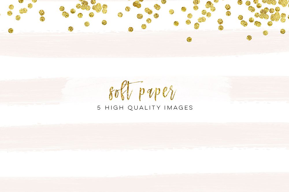 REAL Watercolour Digital Paper, scrapbooking supplies, clip art supplies, cute card paper, sticker paper, rose gold confetti, glitter border example image 1