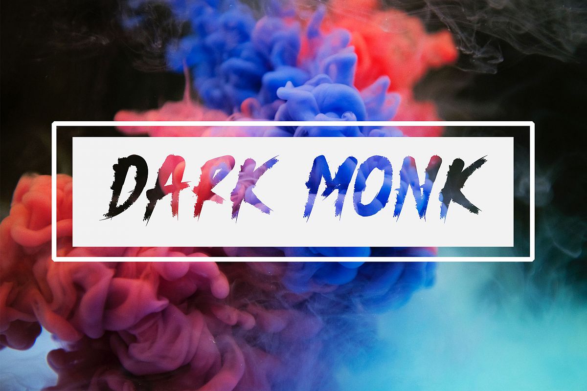 Dark Monk - Brush Font example image 1