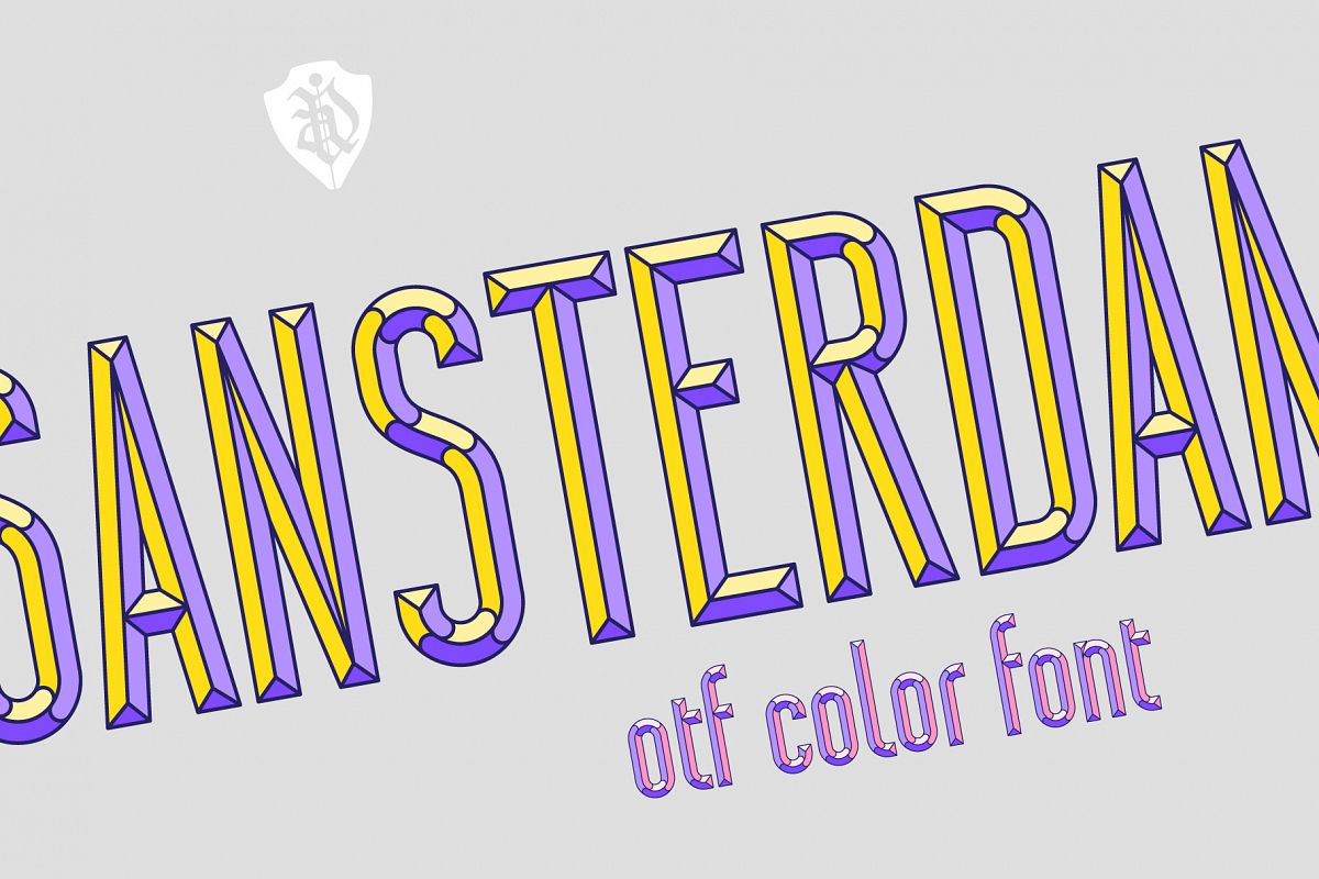 Sansterdam Color Font example image 1
