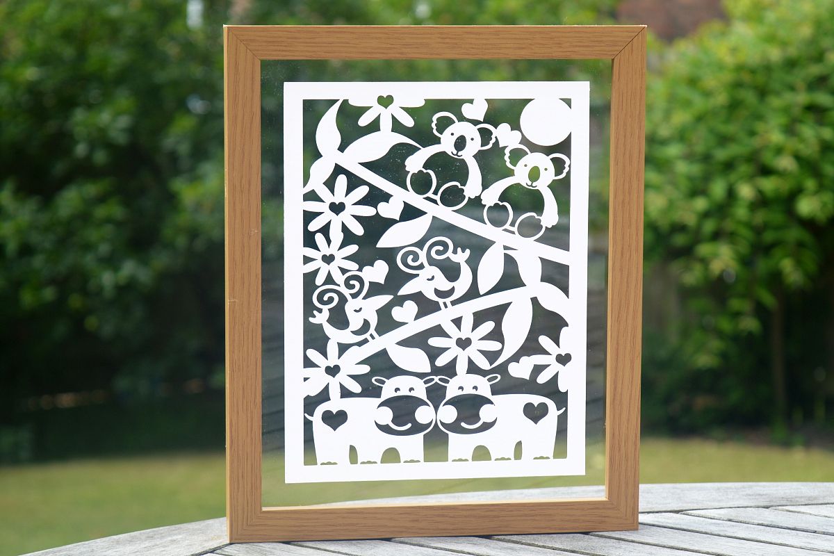 Jungle Paper Cut SVG / DXF / EPS Files example image 1
