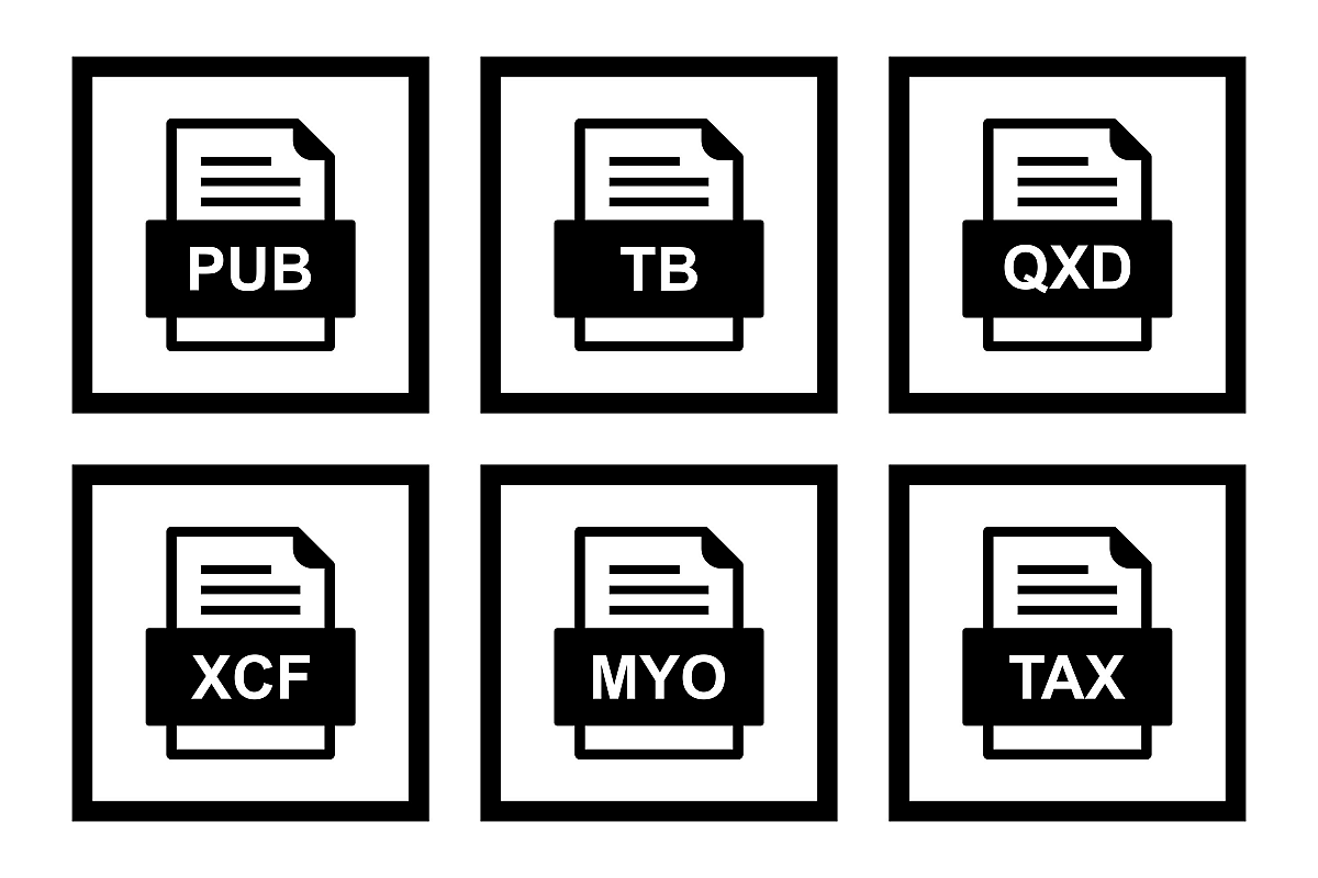 Set Of File Formats Icons example image 1