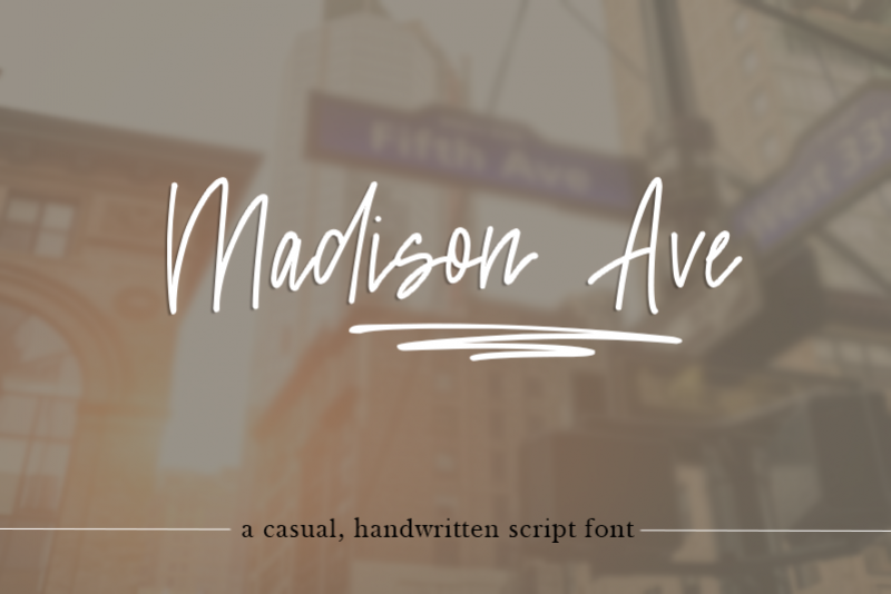 Madison Avenue example image 1