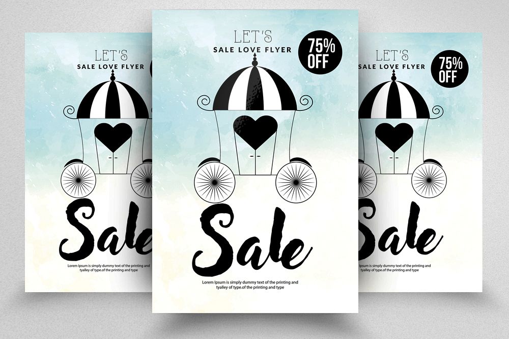 Sale Offer Typography Flyer example image 1