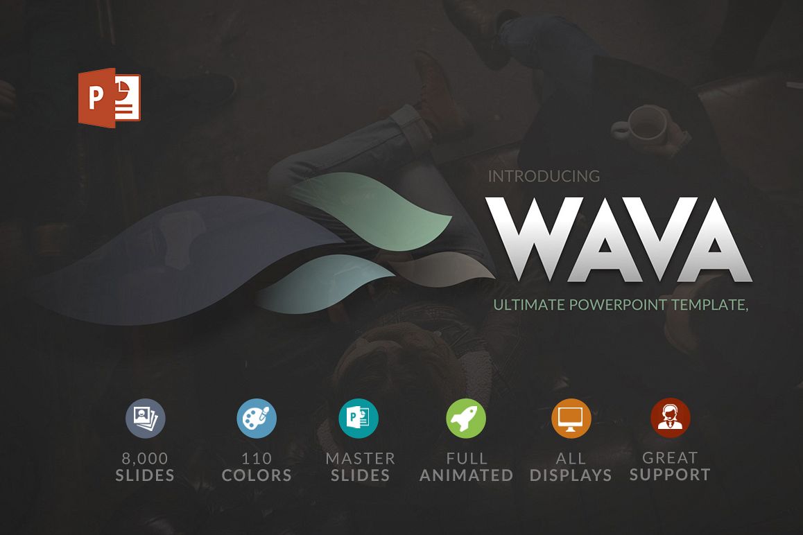 Wava Powerpoint Template example image 1
