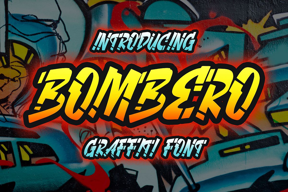 Bombero - Graffiti Font example image 1