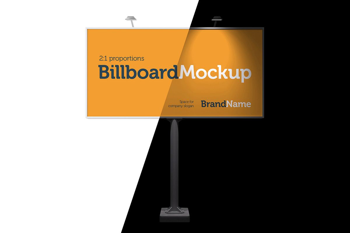 Billboard Mock-Ups. Day & night view example image 1