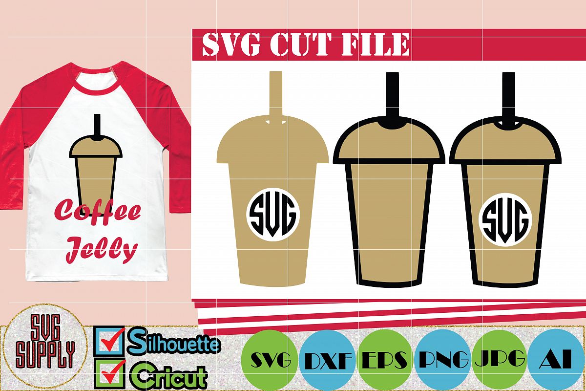 Coffee SVG Coffee Monogram SVG Cut File (89742) | Cut ...