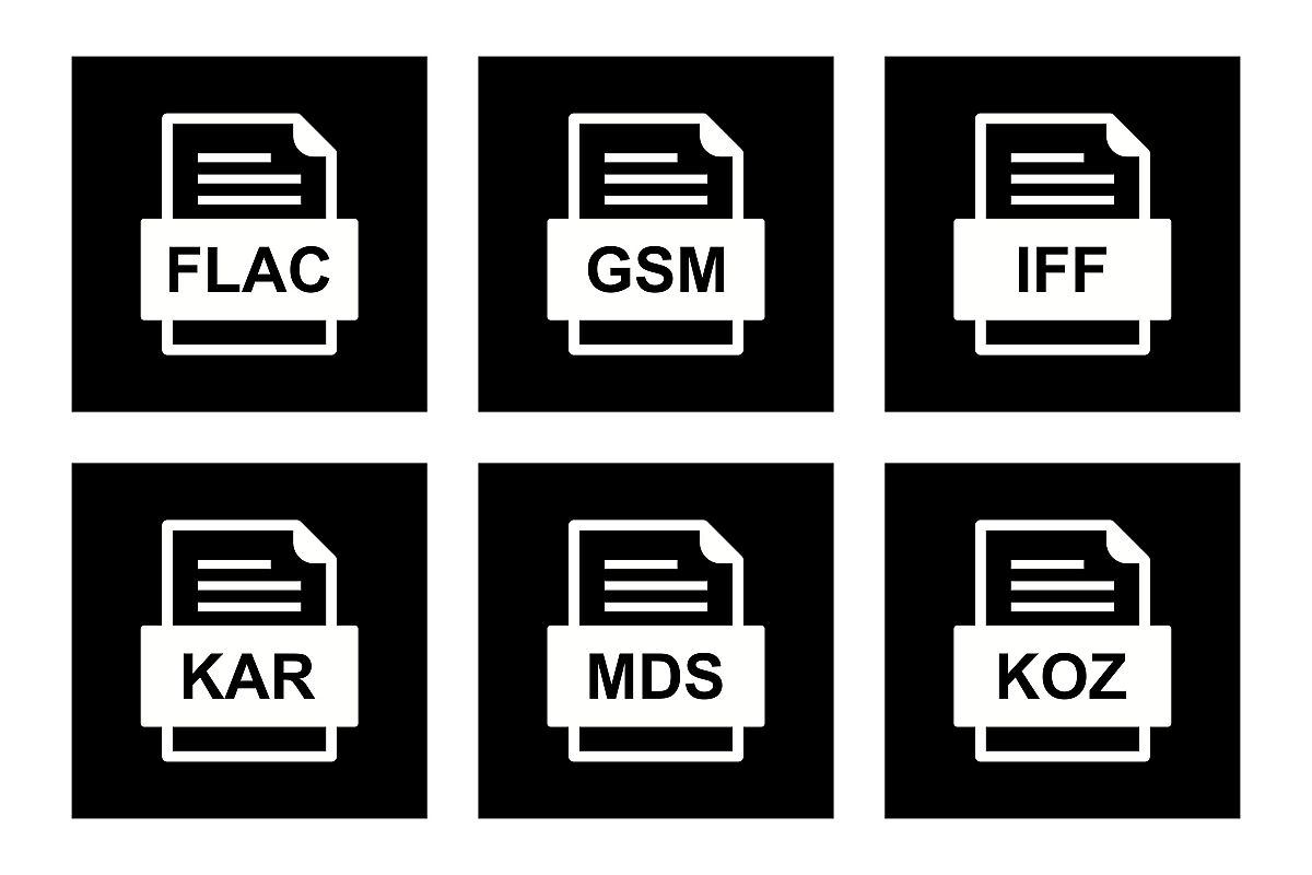 Set Of File Formats Icons example image 1